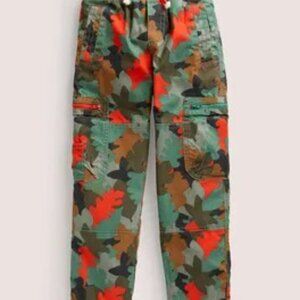 NWT Mini Biden Cosy Lined Cargo Pants, 9Y 134cm, Red Leaf Camo